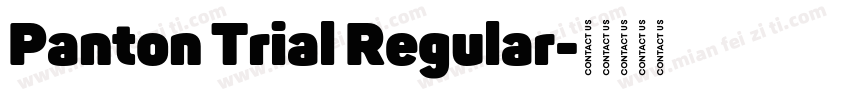 Panton Trial Regular字体转换